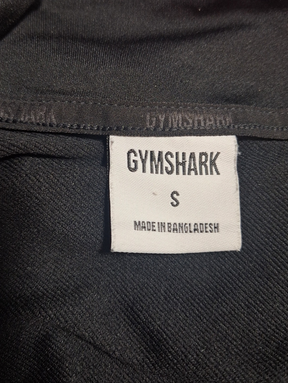 Gymshark Black Performance Full-Zip Jacket With Patterned Sleeves S View 3